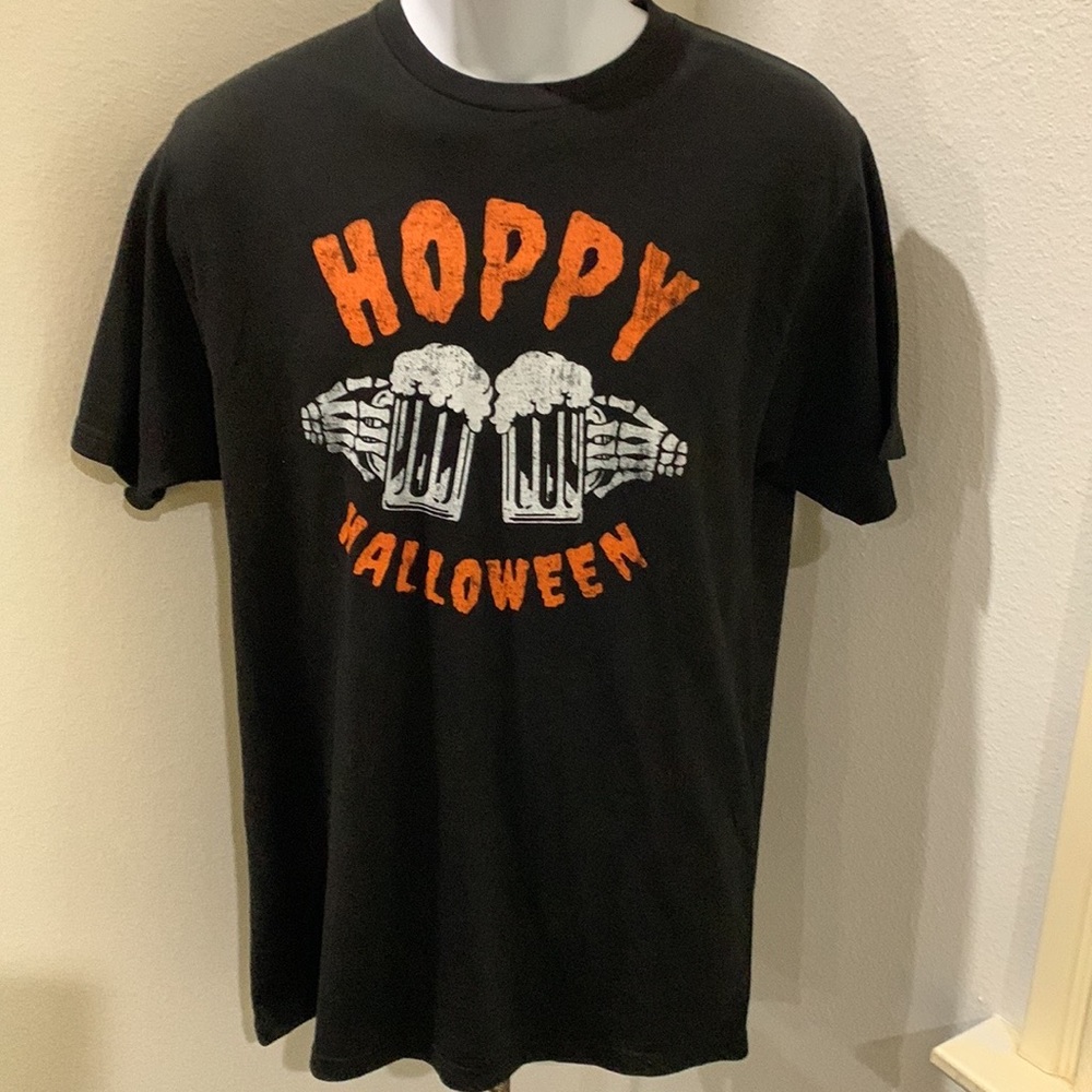 Way To Celebrate Halloween Mens Black‎ Hoppy Halloween TShirt Short Sleeve